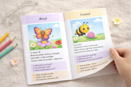 Kto lata nad łąką? – mini książeczka o owadach i kwiatach