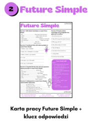 Karta pracy – Future Simple (z kluczem odpowiedzi)