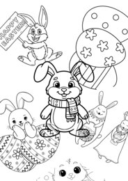 Wielkanocne kolorowanki – pakiet 30 stron