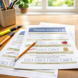 PISOWNIA WYRAZÓW Z "Ó" [Karta pracy, sprawdzian}