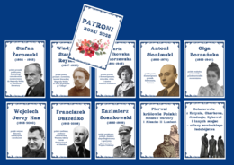 PATRONI ROKU 2025 – gazetka – biblioteka – język polski – 11 stron – wersja 3