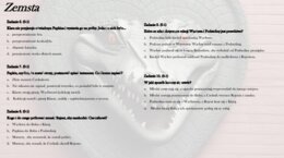 Test wprowadzający/powtórzeniowy do lektury "Zemsta"