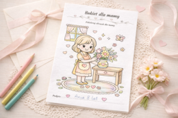 Bukiet dla mamy [Kolorowanka]