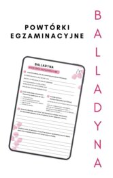 Balladyna- zadania do lektury