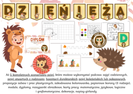10.11 - Dzień Jeża - Scenariusz zajęć, karty pracy