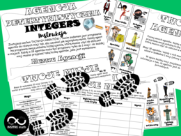 Agencja Detektywistyczna Integers. Matematyczne wyzwanie – liczby całkowite (dodawanie, odejmowanie, mnożenie i dzielenie liczb całkowitych).