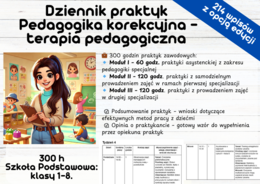 DZIENNIK PRAKTYK – PEDAGOGIKA KOREKCYJNA – TERAPIA PEDAGOGICZNA (300h)