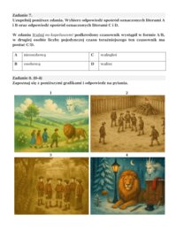 Arkusze egzaminacyjne lektury IV-VIII