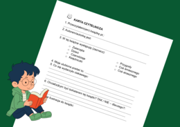 KARTA CZYTELNICZA – Klasa 1–3 - biblioteka - język polski