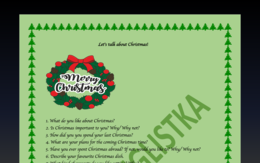 Let's talk about Christmas!- 30 pytań do ucznia- konwersacje