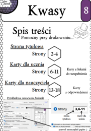 Karty pracy - Klasa 8. Chemia – Zestaw 6 kart pracy do działu 8 "Kwasy i pH"