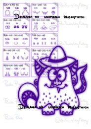 Halloween Stworki z Ułamków Dziesiętnych: Oblicz i Stwórz Potworka! – Karta Pracy dla Klas 5-8