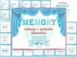 Rodzaje i gatunki literackie-MEMORY