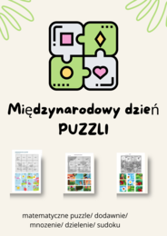 🧩 Międzynarodowy Dzień Puzzli – matematyczne karty pracy