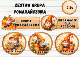 ZESTAW GRUPA POMARAŃCZOWA