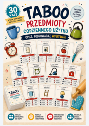 Karty taboo "Przedmioty codziennego użytku"  - wersja klasyczna.