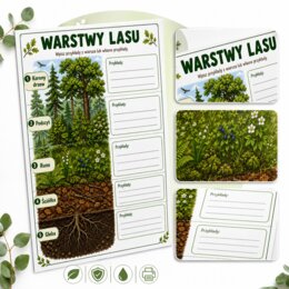 Plansza. Warstwy lasu