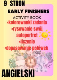 Angielski 4 ,6 lat.Karta pracy 9 stron