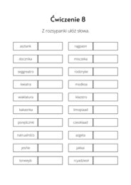 Karty pracy dla 9-11 latka. Pamięć i koncentracja uwagi. Część 2.