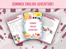 Summer English Adventure! ☀️ Wakacyjna Karta Pracy + Klucz