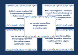 MARIA SKŁODOWSKA - CURIE – gazetka – biblioteka – świetlica – 21 stron – wersja 1