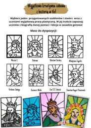 Szablony do prac plastycznych (Władcy Polski) - Historia na kartach