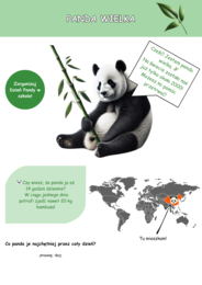 Plakaty o ochronie zagrożonych gatunków zwierząt i roślin.