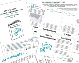 Escape book z zadaniami egzaminacyjnymi (klasa 8)