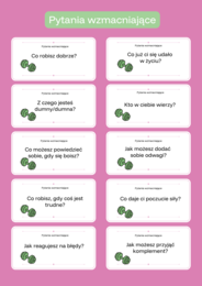 Rozwijam pewność siebie – karty terapeutyczne (50 kart)