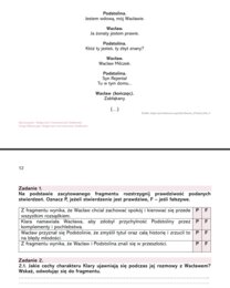 Fragmenty lektur do czytania i omawiania poczas lekcji