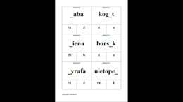 Klamerkowa ortografia – zwierzęta (mini pakiet)