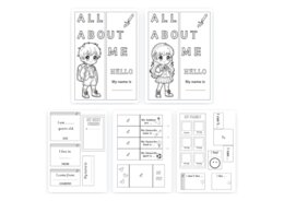 Lapbook „All about me” dla klasy 2 i 3 - po angielsku (pdf)