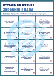 Zbrodnia i Kara Fiodora Dostojewskiego – Pytania do Lektury z Odpowiedziami | Świetna Pomoc Dydaktyczna na Polski