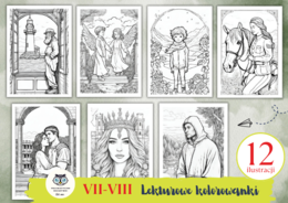 Lekturowe kolorowanki. VII-VIII. Egzamin ósmoklasisty. Bohaterowie. Lektury obowiązkowe