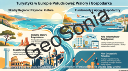Turystyka w Europie Południowej klasa 6 sketchnotka