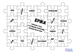 Język polski - rodzaje i gatunki literackie - zestaw ćwiczeń kl. IV-VIII