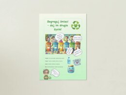 Plakaty edukacyjne. Recykling, oszczędzanie wody i energii.