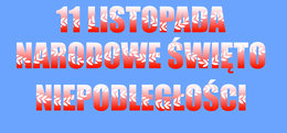 Święto niepodległości - napis plus szablony
