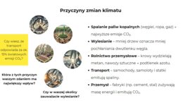 Prezentacja o zmianach klimatu (Skutki globalnego ocieplenia - topnienie lodowców, susze, ekstremalne zjawiska pogodowe, sposoby przeciwdziałania)