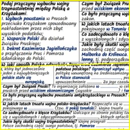 Dynastia Jagiellonów w Polsce w XV w. – notatki i karta pracy