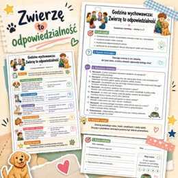 Godzina wychowawcza. Zwierzę to odpowiedzialność