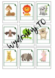 Etykiety na szafki do przedszkola