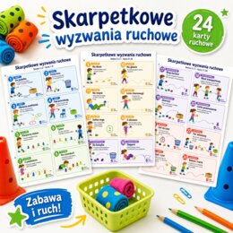 Skarpetkowe wyzwania ruchowe