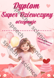 DYPLOM NA DZIEŃ KOBIET - Przedszkole | Żłobek | 8 marca