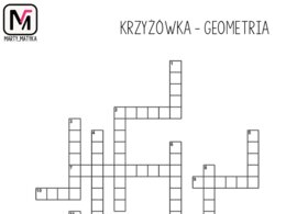 KRZYŻÓWKA geometria. Kąty, proste, odcinki, punkty. Klasa 5. Klasa 6. Klasa 7. Klasa 8. Powtórzenie