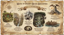 Pakiet "Hobbit", escape room, prezentacja, karty cytatów, naklejki