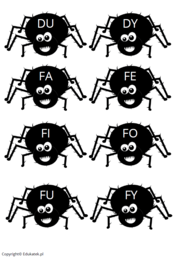 Sylabowe pająki – nauka czytania