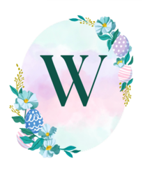 Napis girlanda Wielkanoc