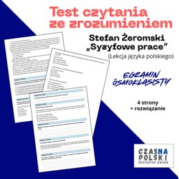 "Syzyfowe prace" – test czytania ze zrozumieniem