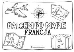 FRANCJA - PALCEM PO MAPIE